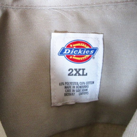 Dickies Mens Tan Long Sleeve Utility Shirt Size 2XL NWT Excellent Condit… - Picture 3 of 8